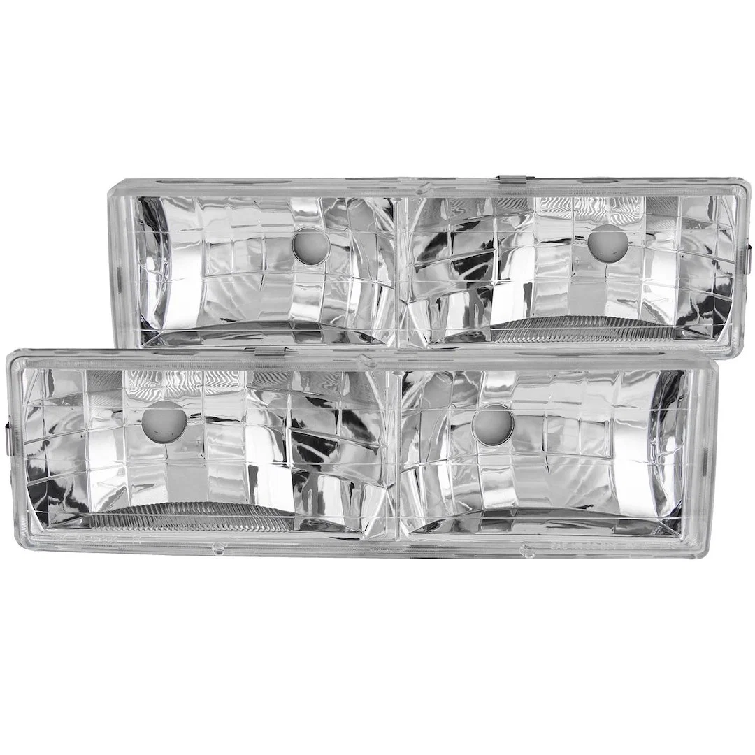 111136 – ANZO Headlight Assembly, Bulb Not Included Standard Beam High Not Included (Uses 9006)/ Low Not Included (Us...